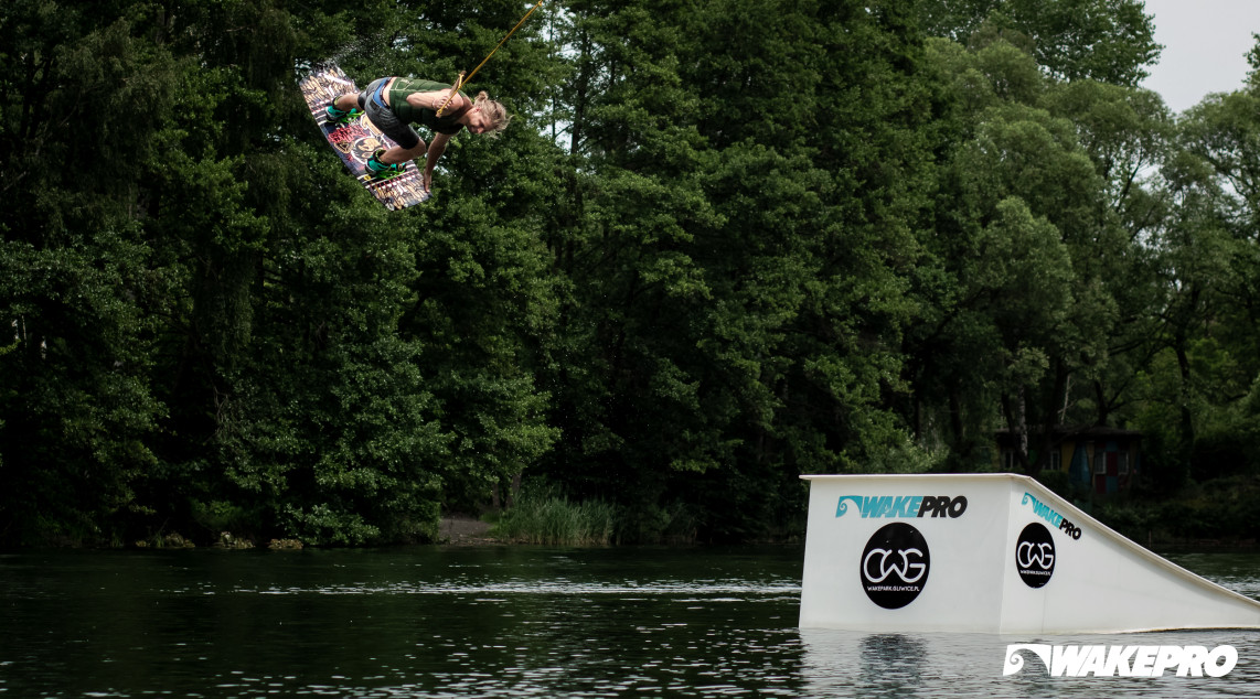 Up Pipe Wakepro obstacle in CWG Wakepark